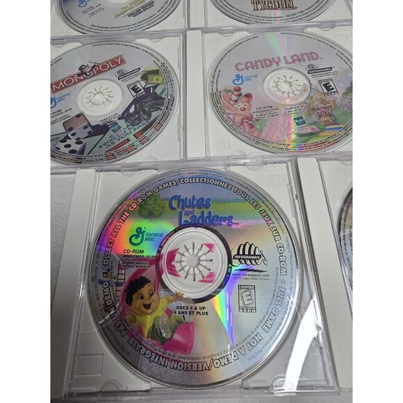 General Mills AOL Kids PC CD ROM Lot With Cases 8 Games - Picture 2 of 7